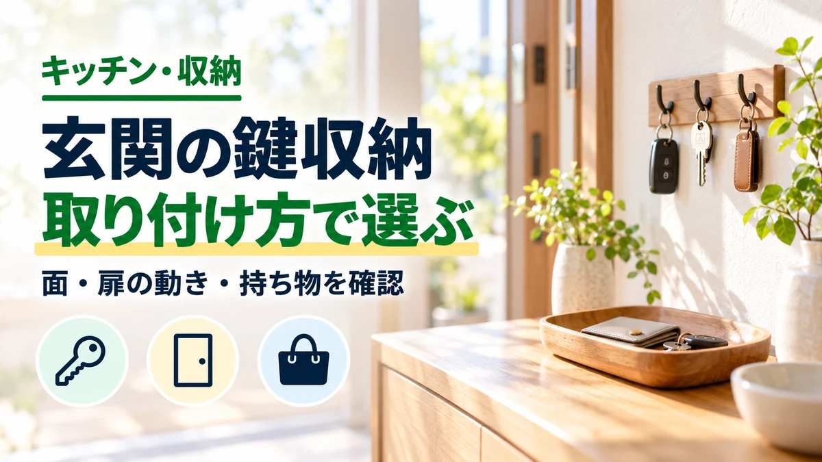 玄関の鍵収納の取り付け方で選ぶを紹介するカバー