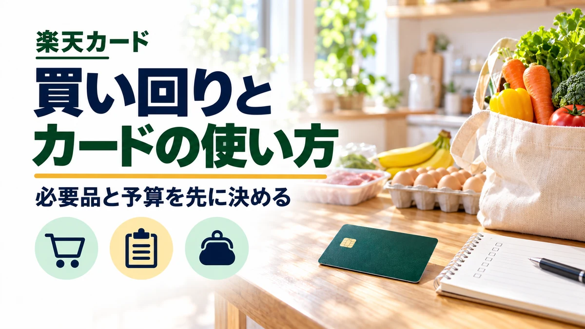 楽天カードとお買い物マラソンを組み合わせる順番｜買いすぎを防ぐ確認方法のイメージ